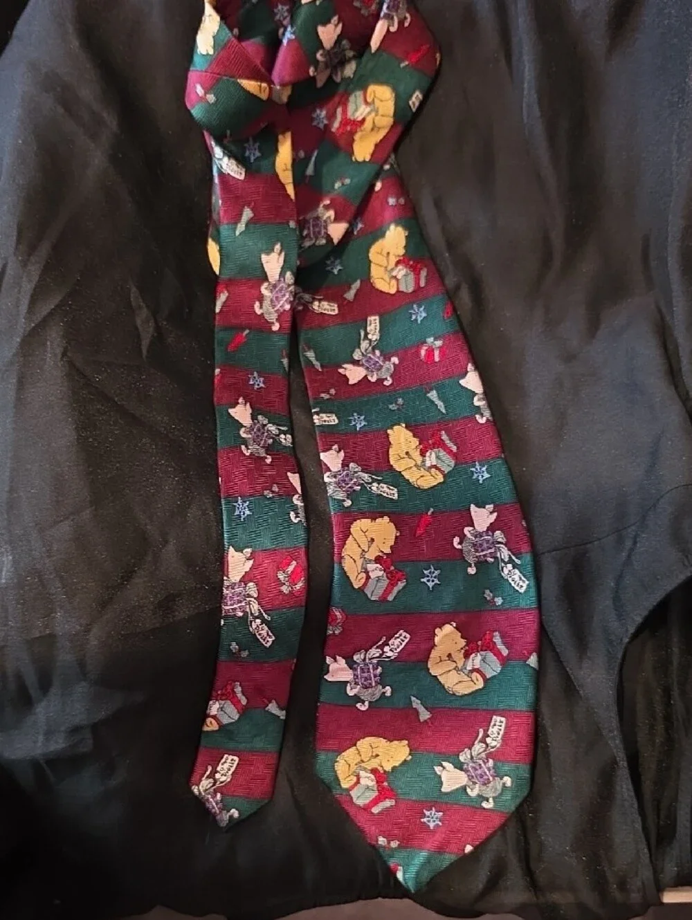 Holiday  Pattern Tie - Green, Red, Yellow